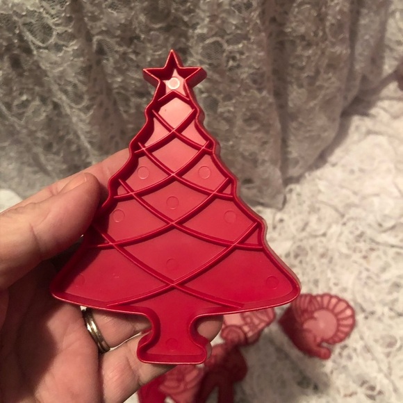 Tupperware Red Party Decorations with Holiday Shapes - Picture 2 of 11